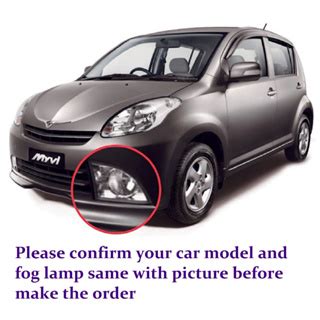 Perodua Myvi 2005 2007 BIG 18cm Clear Sport Light Fog Lamp