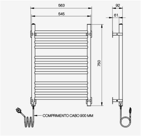 Toalheiro T Rmico Esatto Seccare Condec Premium Material De