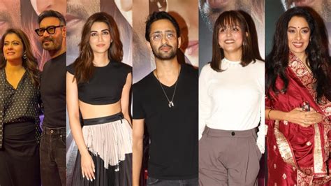 Do Patti Screening Kajol Ajay Devgn Kriti Sanon Shaheer Sheikh