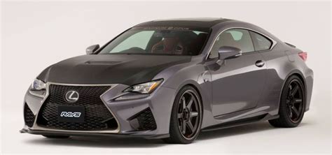 Lexus Rc F Mit Schwarzen Rays Te37 Ultra Track Edition 20 Zoll