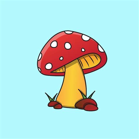 Premium Vector Illustration Of Mushroom Vector Mushroom Drawing