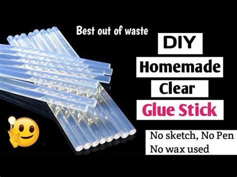 How to make uhu glue stick without rice diy glue stick making at home ...