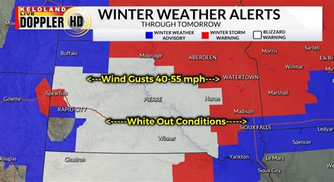 Blizzard Warnings For Many Areas Through Noon Friday