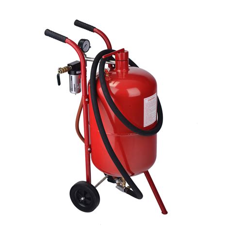 Mini 10 Gallon Portable Air Sandblaster Sand Blaster Kit High Pressure Tank Red 635309679765 Ebay