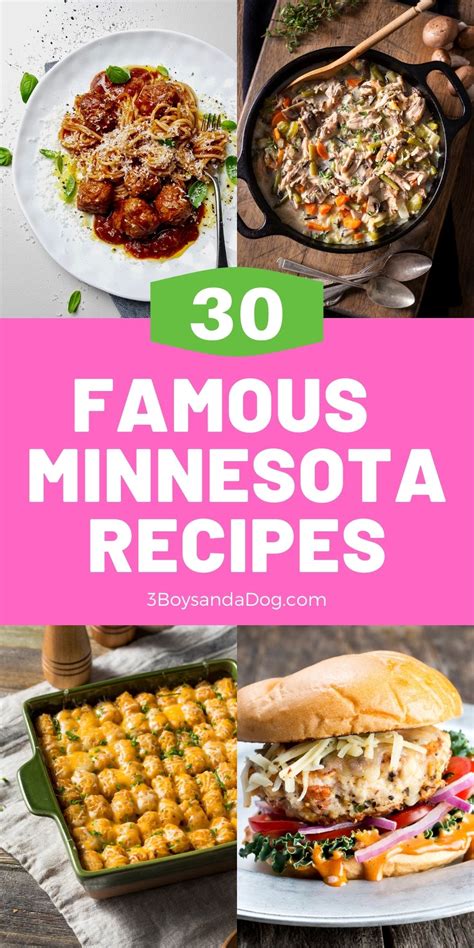 Famous Minnesota Recipes - 3 Boys and a Dog