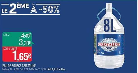 Promo Eau De Source Cristaline Chez Match ICatalogue Fr