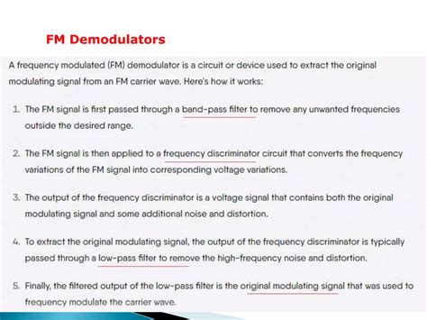 Fm Demodulationppt