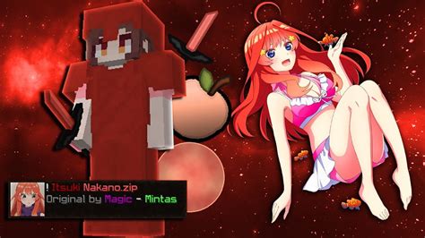 Itsuki Nakano 32x MINECRAFT BEDWARS PVP TEXTURE PACK Anime Pack