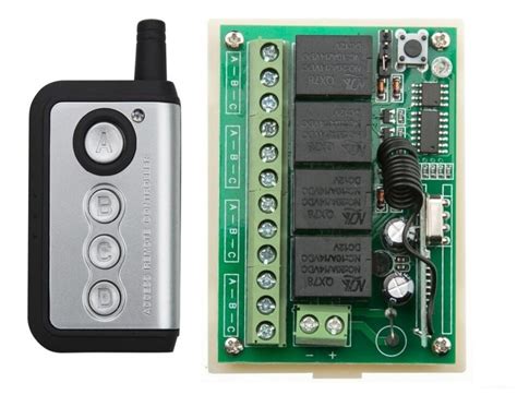 Nuevo controlador de Radio DC12V 10A 4CH RF inalámbrico relé