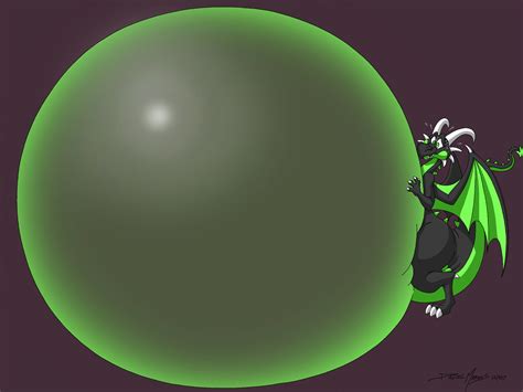 Massive Dragon Belly Inflation (Green) by DoodleDan86 on DeviantArt