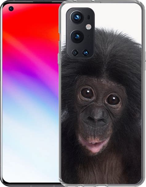 OnePlus 9 Pro Hoesje Baby Chimpansee Aap Jong Portret