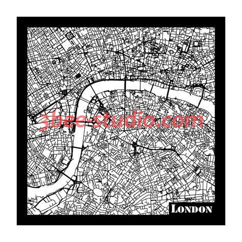 London street map vector plan file - 3Bee Studio