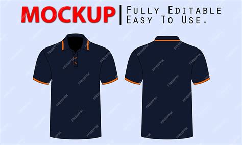 Premium Vector Polo Shirt Mockup Design