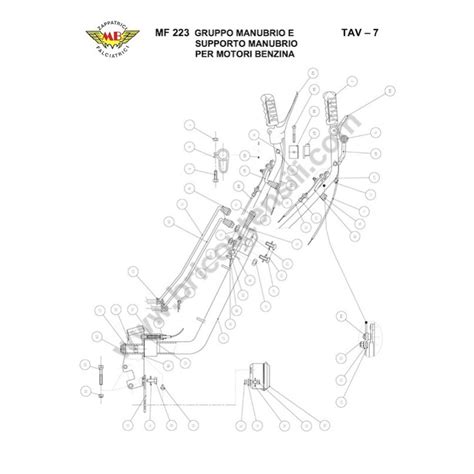 Ricambi Meccanica Benassi Per Motocoltivatore MF 223 REVERSO