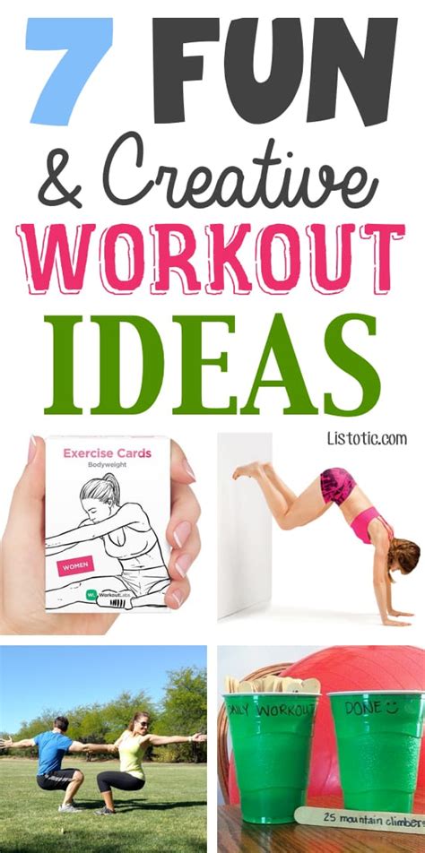 Creative workout ideas! Turn your workout routine into a game!