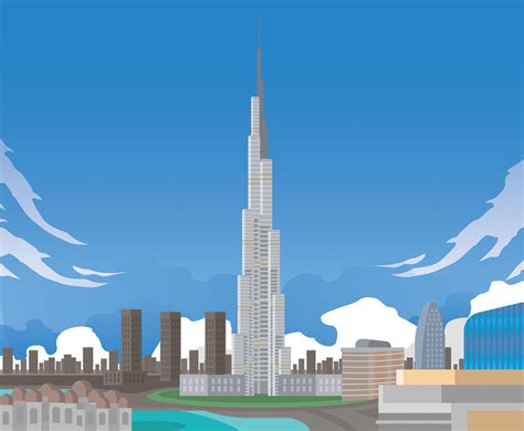 Saudi Burj Khalifa Vector Vector Art And Graphics