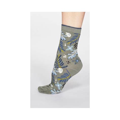 Chaussettes En Bambou Et Coton Biologique Fleurie Femme