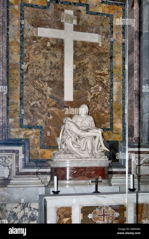 Marble Sculpture Pieta Of Michelangelo Buonarotti St Peters Basilica