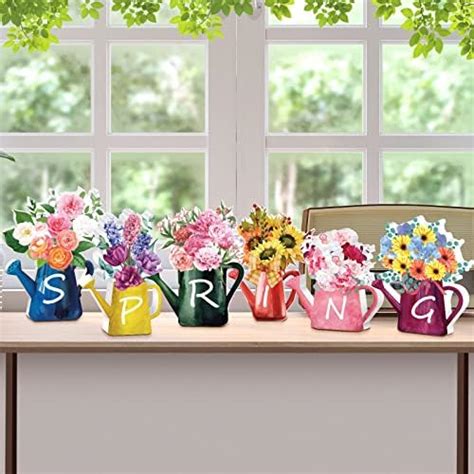 Amazon Mifoci 17 Pcs Hello Spring Tiered Tray Decor Butterfly