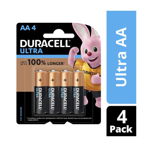 Buy Duracell Ultra Alkaline AA Batteries 4 Pack Coles