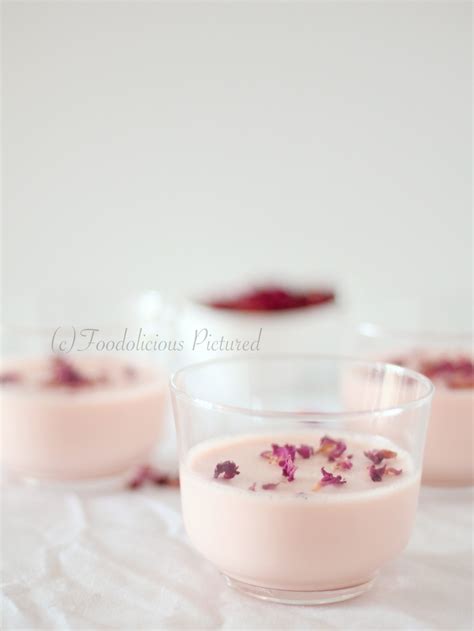 Rose Panna Cotta Foodolicious Pictured