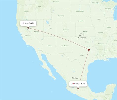 Flights From Reno To Morelia RNO To MLM Flight Routes