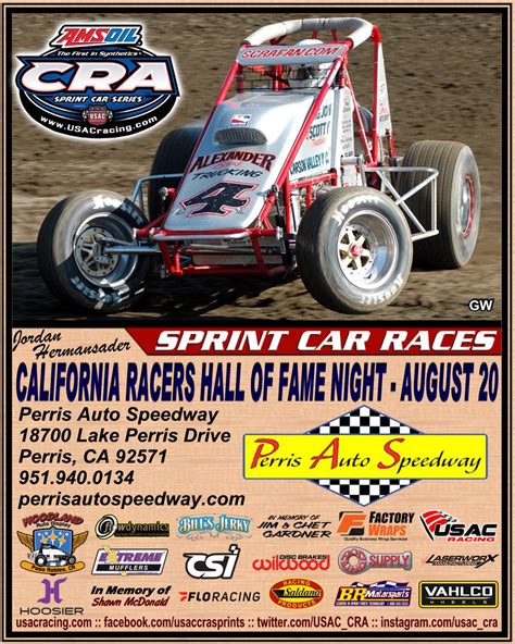 USAC CRA Sprint Cars On Twitter California Racers Hall Of Fame Night