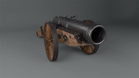 Medieval Cannon 3d Model 3d Model Turbosquid 2143486