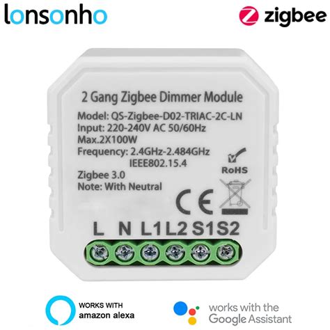 Lonsonho M Dulo De Interruptor De Atenuaci N Tuya Smart Zigbee Rel