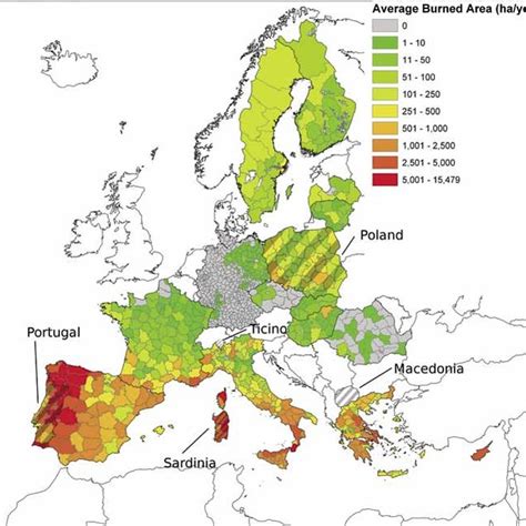 Main General Causes Of Wildfires In Europe Data Extracted From The