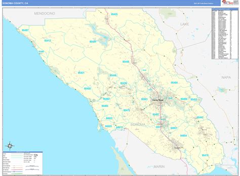 Sonoma County Map Grid