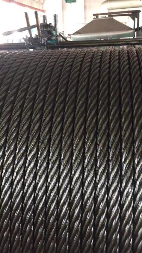 6x19w Fc 6x19w Iwrc Ungalvanized Steel Wire Rope Steel Wire Cable For