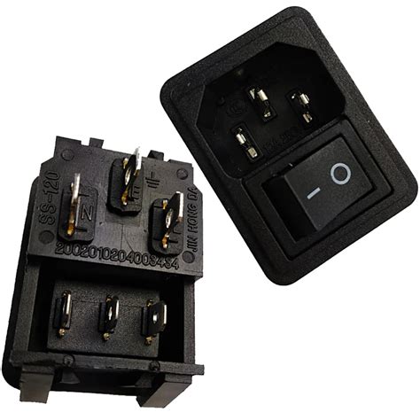 10A 250V 3 Pin IEC320 C14 AC Inlet Male Plug Power Socket AC Power