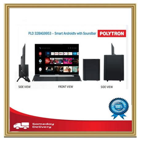 Jual TV POLYTRON 32 INCH ANDROID SMART MOLA TV FREE SOUNDBAR