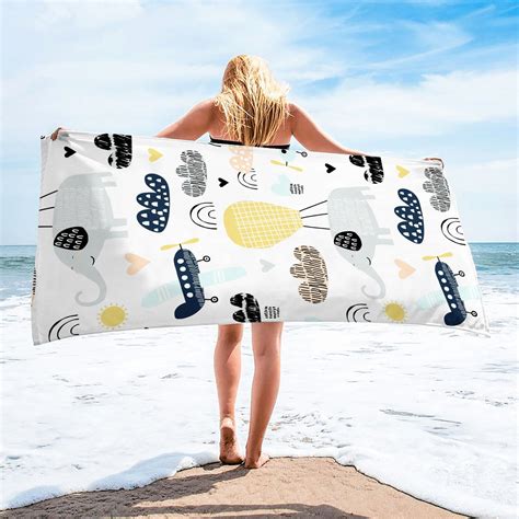 Beach Towel Clearance Gnobogi Microfiber Beach Towel Super Lightweight