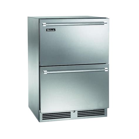 Perlick 24 Inch Signature Series Stainless Steel Outdoor Dual Zone