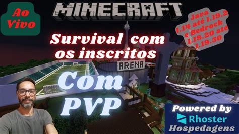 Minecraft Os Inscritos Survival Java E Bedrock Pvp Liga