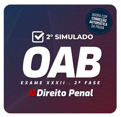 Oab Simulado Fase Do Exame Xxxii Direito Penal