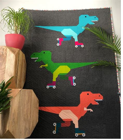 13 Dinosaur Quilt Patterns for the Little Dinosaur Lover in Your Life