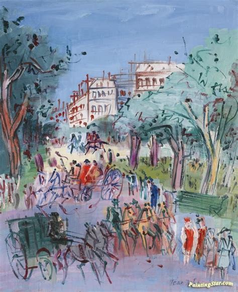 Promenade Au Bois De Boulogne I Artwork By Jean Dufy Oil Painting And Art Prints On Canvas For