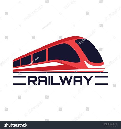 Train Railway Logo Isolated On White Stock Vector (Royalty Free) 1306891405 | Shutterstock