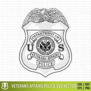 Department Of Veterans Affairs Police Badge VA Law Enforcement Seal