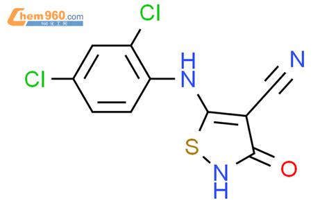 663958 23 4 5 2 4 二氯苯基 氨基 2 3 二氢 3 氧代 4 异噻唑甲腈化学式结构式分子式mol 960化工网