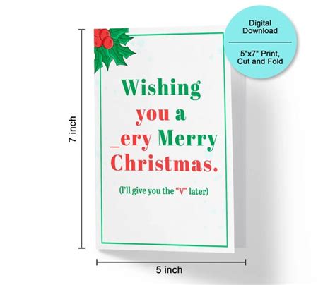 Funny Christmas Printable Cards Digital Holiday Cards Xmas - Etsy