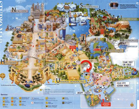 Universal Studios Osaka Japan Map