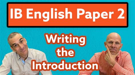 Ib English Paper 2 Writing The Introduction Youtube