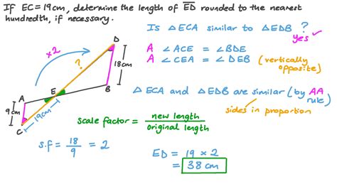 Question Video Finding The Side Length Of A Triangle Using The