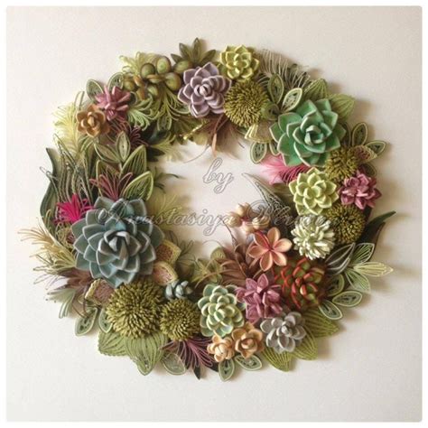 Pin by Terezia Hegyes on Quilling wreath flower | Quilling work ...