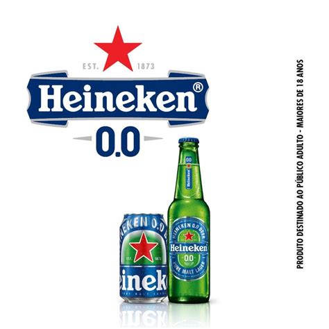 Cerveja Lager Premium Puro Malte Zero Álcool Heineken Garrafa 330ml