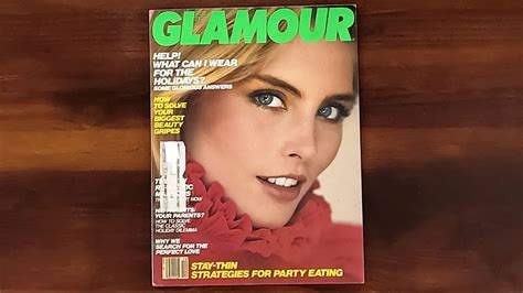 1981 December Asmr Magazine Flip Through Glamour W Kim Alexis Brooke